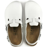 Tokio Super Grip Leather Mule Shoes in White