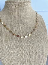 STAR CHOKER IN GOLD