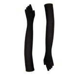 Damien Black Long Stretch Gloves