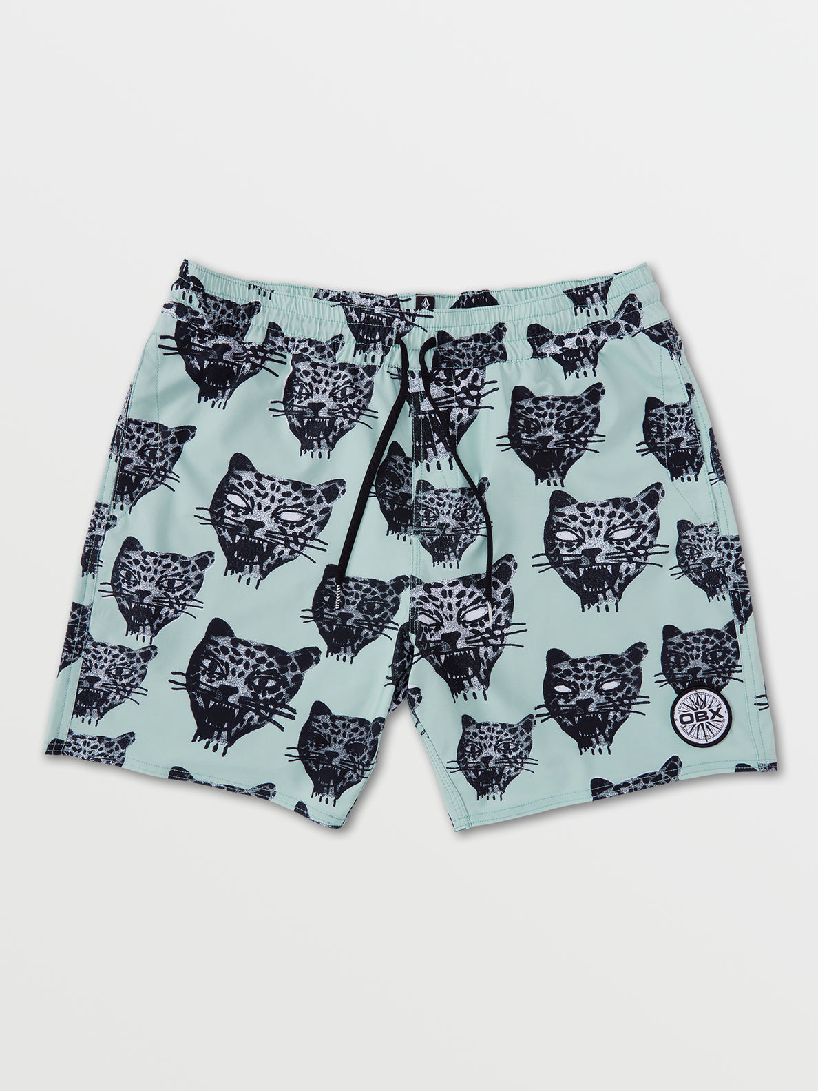 OBX JJ TRUNKS in BLUE FOG LEOPARD MOTIF