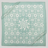 COTTON ASTER BANDANA IN Seaglass Blue Green