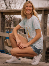OBX SAIL BAHAMAS TEE in BLUE FOG