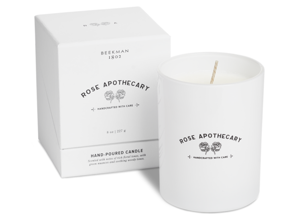 ROSE APOTHECARY LARGE CANDLE | Schitt's Creek x Beekman 1802