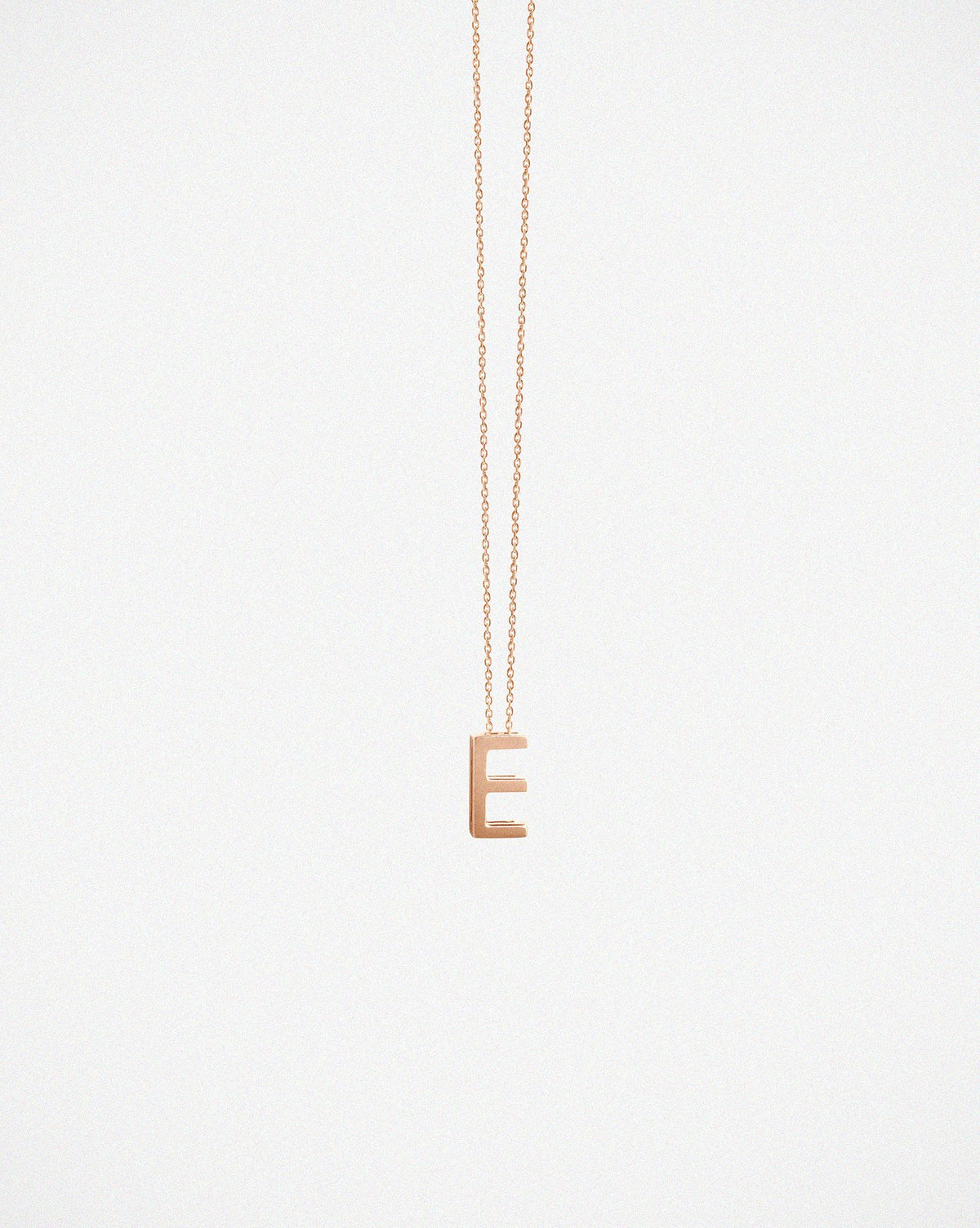 Abecedaire E 18K ROSE GOLD NECKLACE