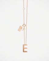 Abecedaire E 18K ROSE GOLD NECKLACE