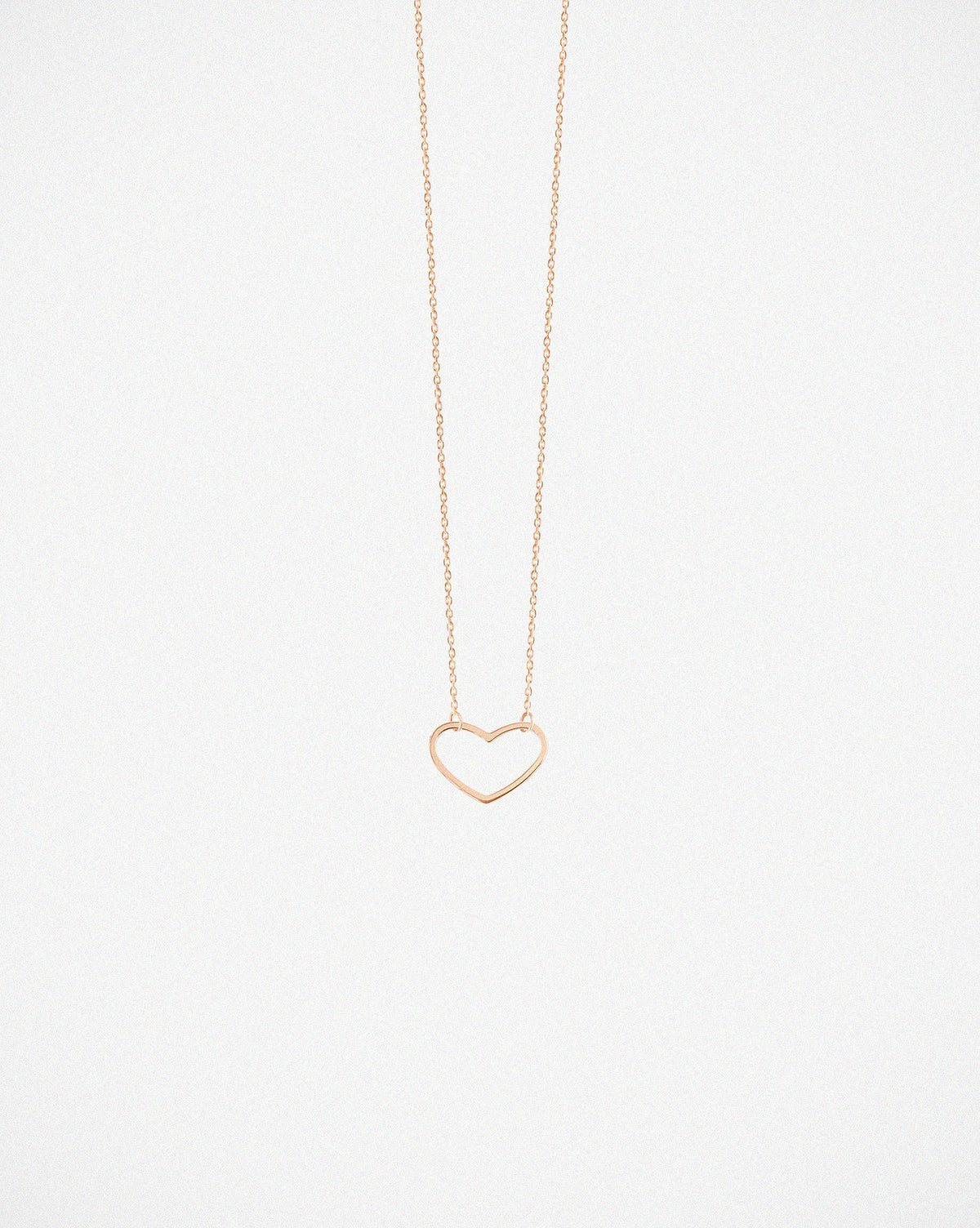 Angie 18K ROSE GOLD HEART NECKLACE