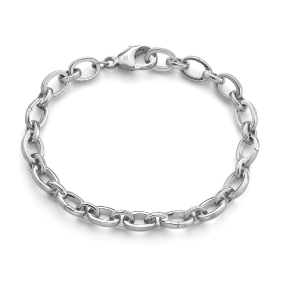 "AUDREY" CHARM BRACELET IN STERLING SILVER