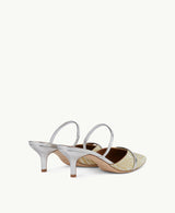 FRANKIE 45MM KITTEN HEEL PUMPS