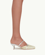 FRANKIE 45MM KITTEN HEEL PUMPS