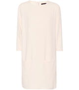 Larina Off White Cream crêpe minidress