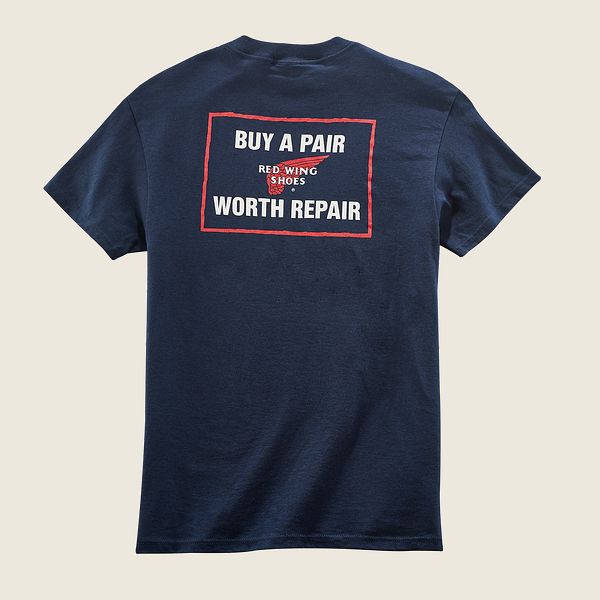 Basic Logo Navy Unisex T-Shirt