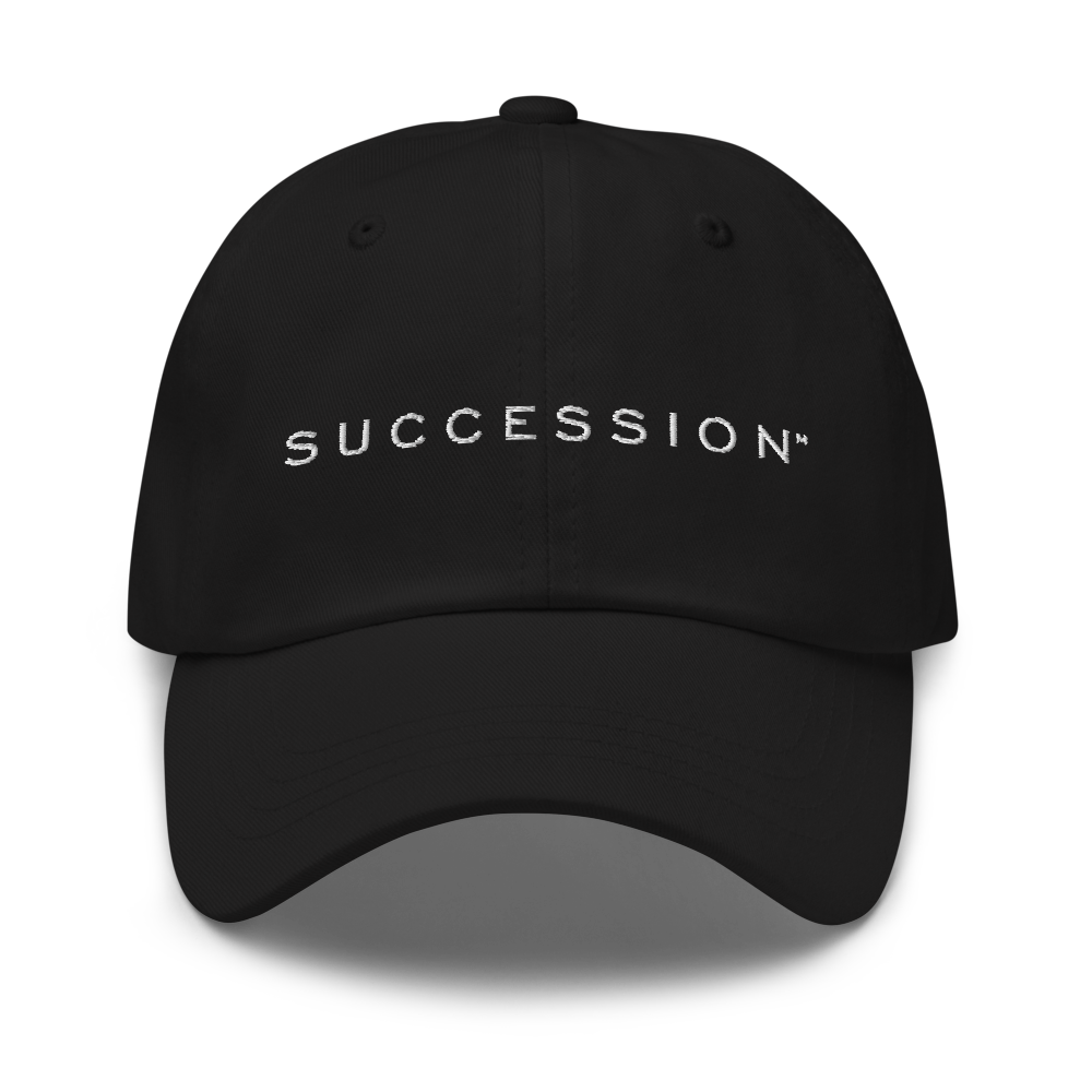 SUCCESSION LOGO EMBROIDERED BASEBALL CAP