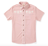 Dandy Del Mar GAUCHO TERRY CLOTH SHIRT IN MAUVE