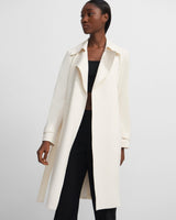 Oaklane Trench Coat in Crepe