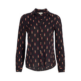 Holly Lipstick Print Blouse