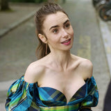 Beatrice blue check top