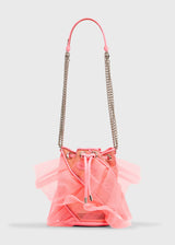 Marie Jane Ruffle Tulle Bucket Bag