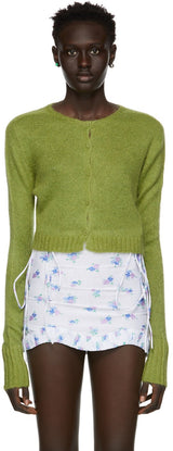 Green Mohair Cardigan