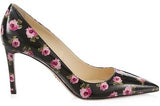 Floral Patent Leather Pumps