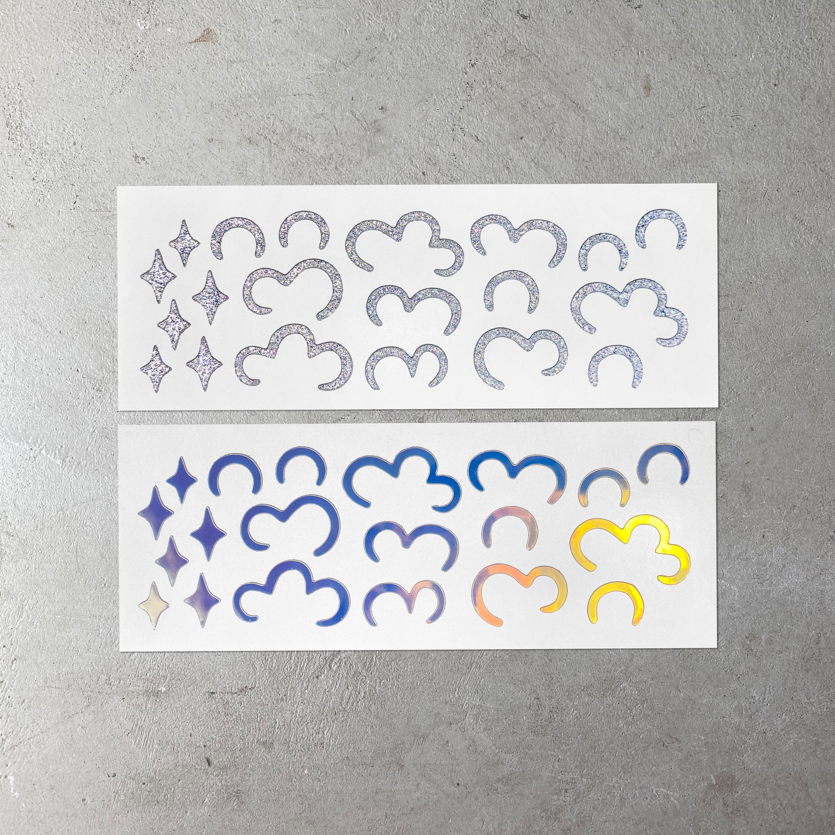 HEAD IN THE CLOUDS FACE DECALS