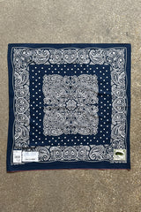 Fastcolor Selvedge cotton Bandana bandana with paisley motif