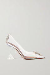 Begum crystal-embellished PVC pumps