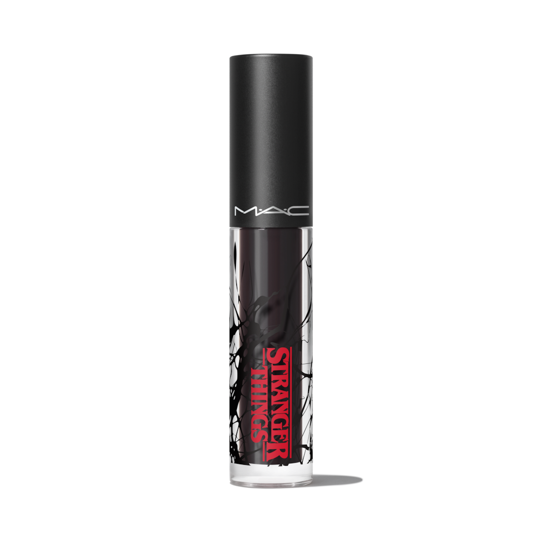 MAC X Stranger Things LIPGLASS IN SKULL ROCK BLACK