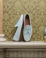 ALBERTO BLUE SUEDE LOAFERS