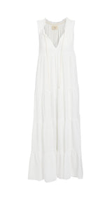 Lighthouse Beach Tier Maxi Dress