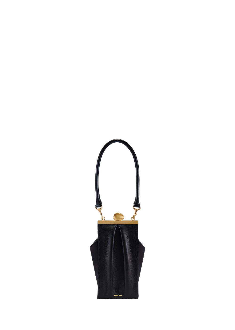 PEBBLE PURSE SHORT BAG IN BLACK